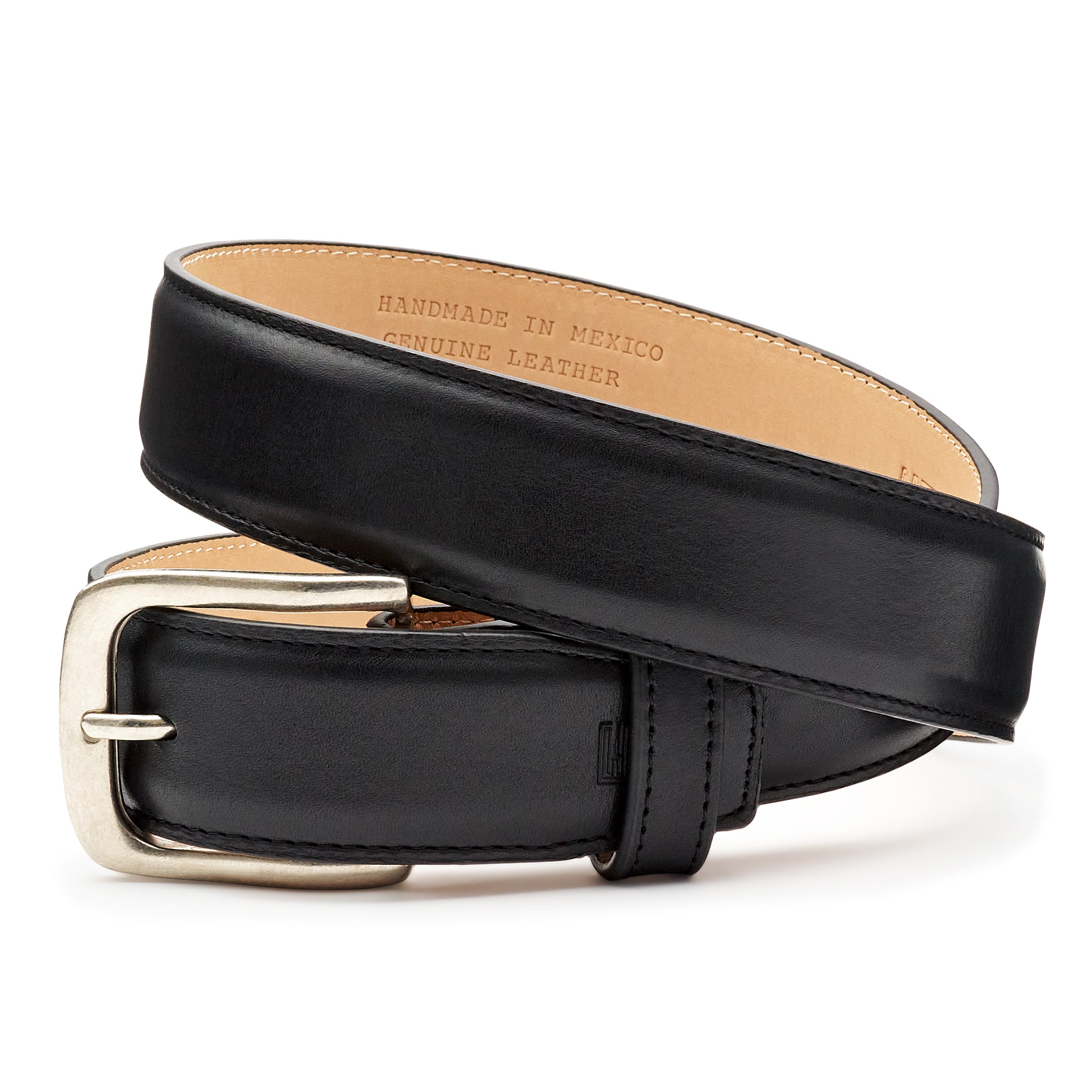 Cinturón piel de bovino negro